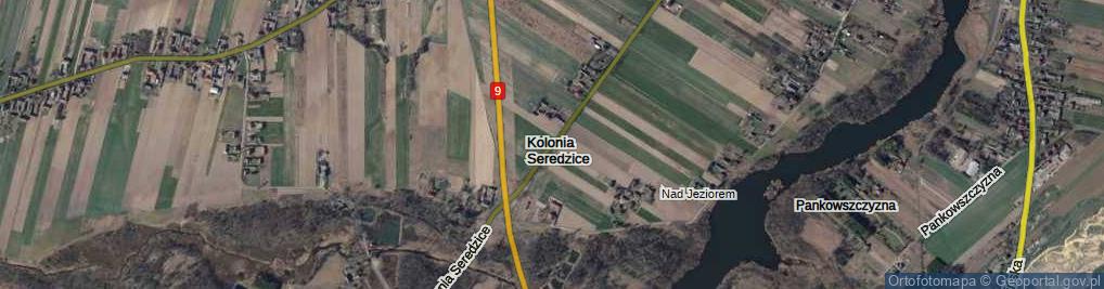 Zdjęcie satelitarne Kolonia Seredzice ul.